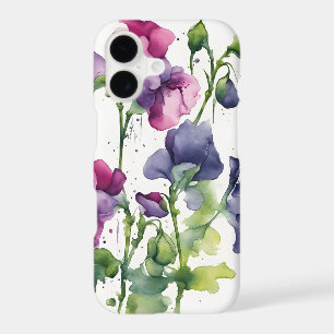 Pois de senteur - Fleurs à l'aquarelle