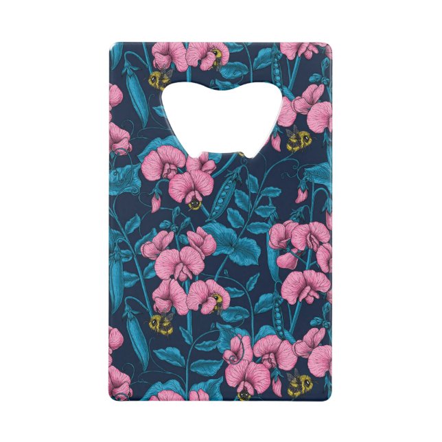 Pois doux et bourdons, rose et bleu (Devant)