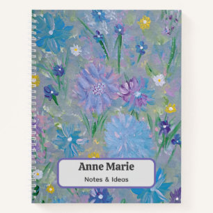 Pois doux Floral Livre de notes personnalisée
