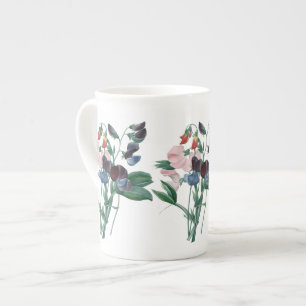Pois doux par la tasse botanique de porcelaine