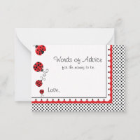 Pois et adorables Ladybugs Mots de conseil