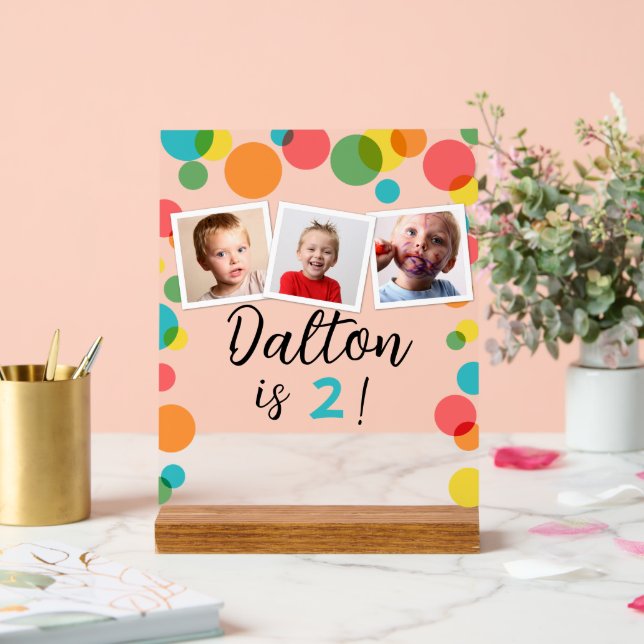 Pois et photos Anniversaire personnalisé (Mariage)