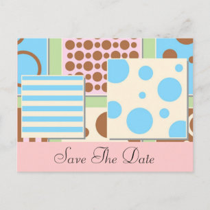 Pois et rayures Baby shower Invitation