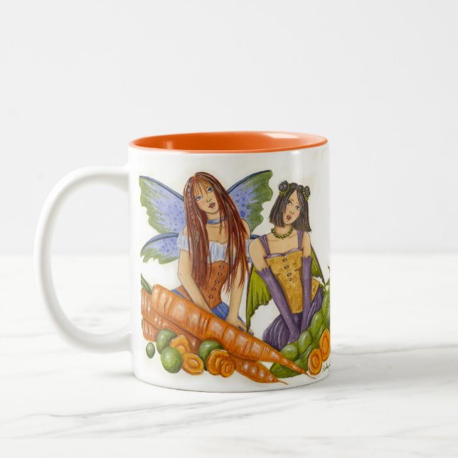 Pois et tasse de carottes (Gauche)