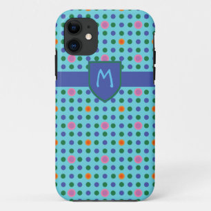 Pois Monogramme Personnalisé iPhone 5/5s Coque