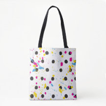 Pois multi couleur simple élégant sac Fourre-tout