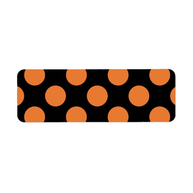 Pois noir et orange (Devant)