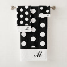 Pois noirs et blancs modernes
