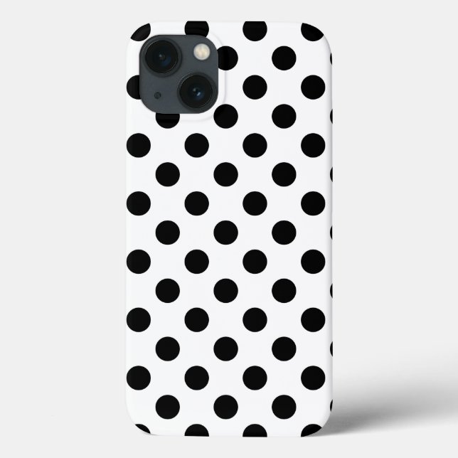 Pois noirs sur Coque blanc-coque iphone Mate (Verso)