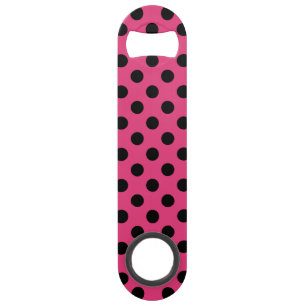 Pois noirs sur fuchsia