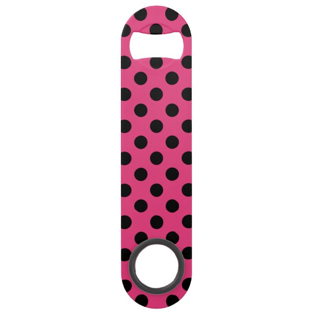 Pois noirs sur fuchsia (Devant)