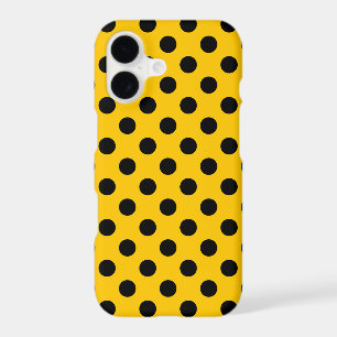 Pois noirs sur jaune