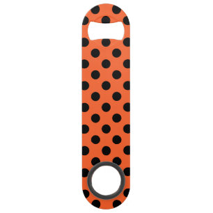 Pois noirs sur orange