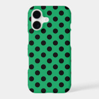 Pois noirs sur vert frais