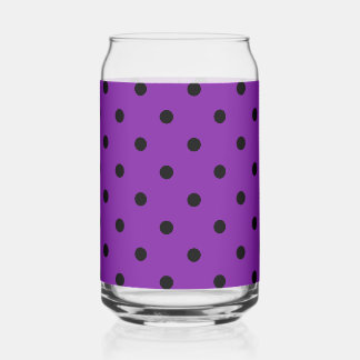 Pois noirs sur violet violet