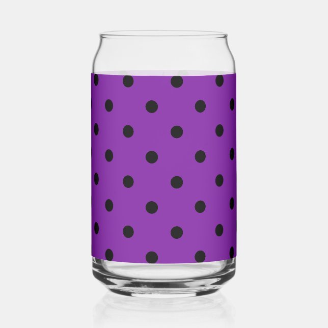 Pois noirs sur violet violet (Gauche)