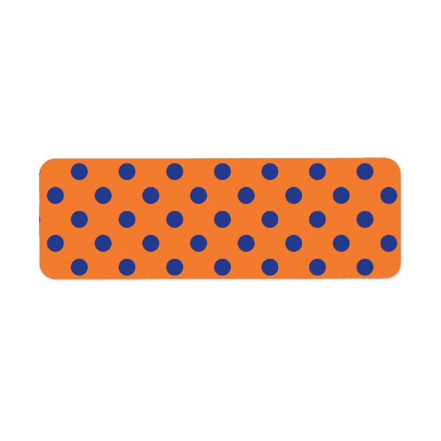 Pois orange et bleu (Devant)