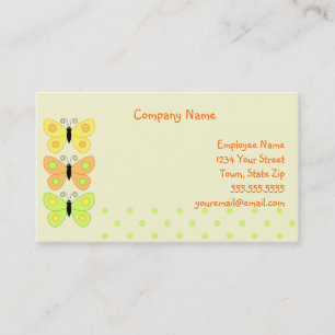 Pois papillon Cartes de visite