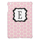 Pois rose classique Monogram iPad Mini Retina Case