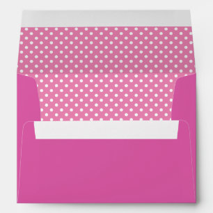 Pois rose et blanc motif enveloppes
