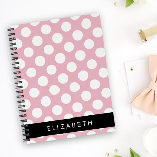 Pois roses, Motif Pointe Polka, Votre Nom