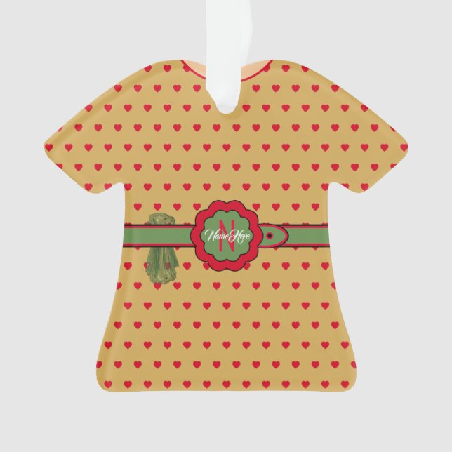 Pois rouges Belge Golden Figurine Noël (devant)