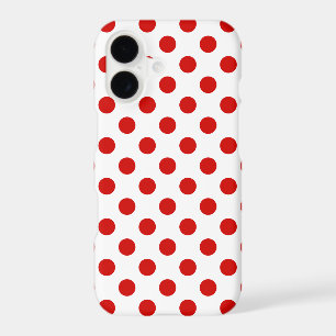Pois rouges et blancs