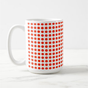 Pois Rouges Et Blancs, Mug De Café