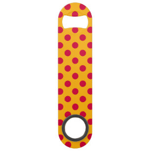 Pois rouges sur jaune