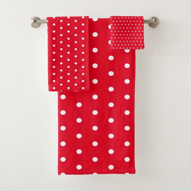 Pois simple rouge et blanc (En situation)