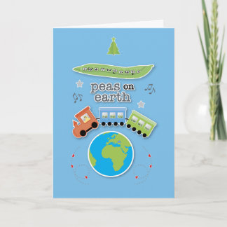 Pois sur Terre Carte de Noël