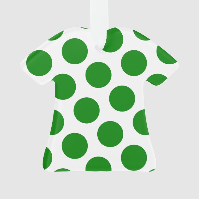 Pois vert et blanc à deux côtés (dos)