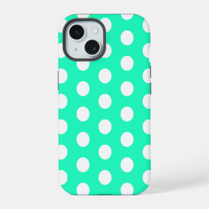 Pois verts et blancs