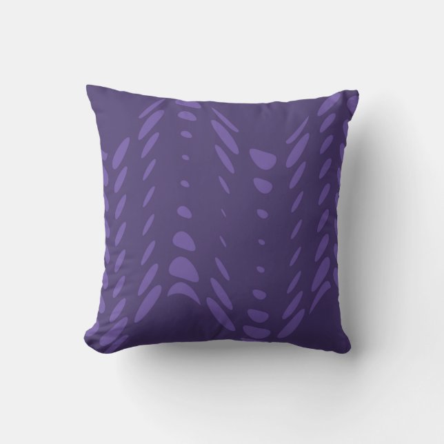 Pois violet rétro Art Design Coussin Abstrait (Recto)