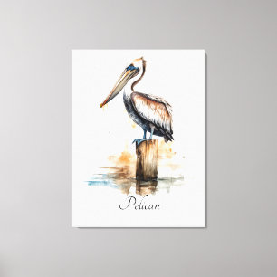 Poise of the Pelican Canvas Print