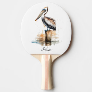 Poise of the Pelican Ping Pong Paddle