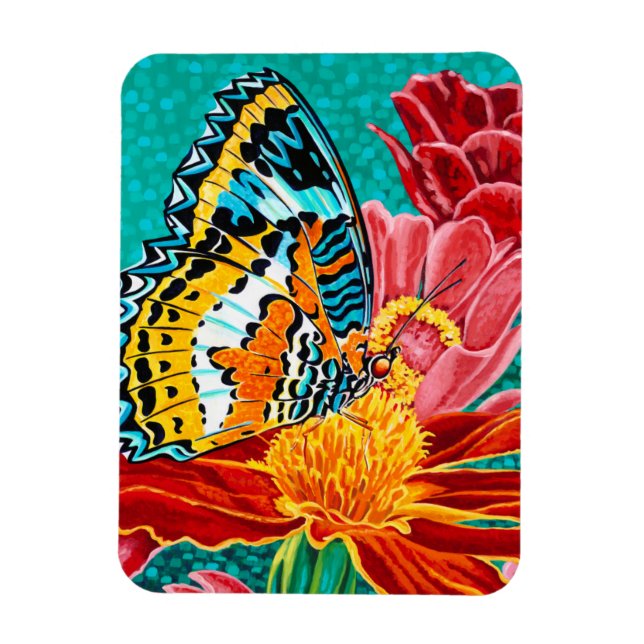 Poised Butterfly I Magnet (Vertical)