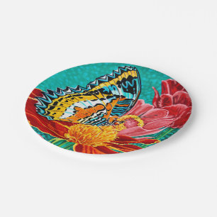 Poised Butterfly I Paper Plate