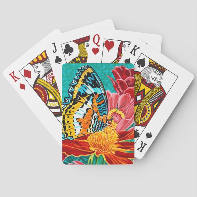 Poised Butterfly I Playing Cards (Back)
