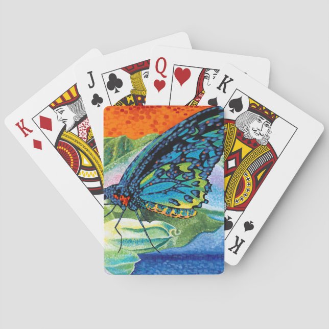 Poised Butterfly II Playing Cards (Back)