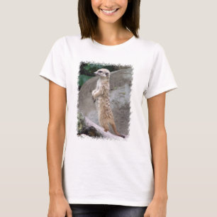 Poised Meerkat Ladies T-Shirt