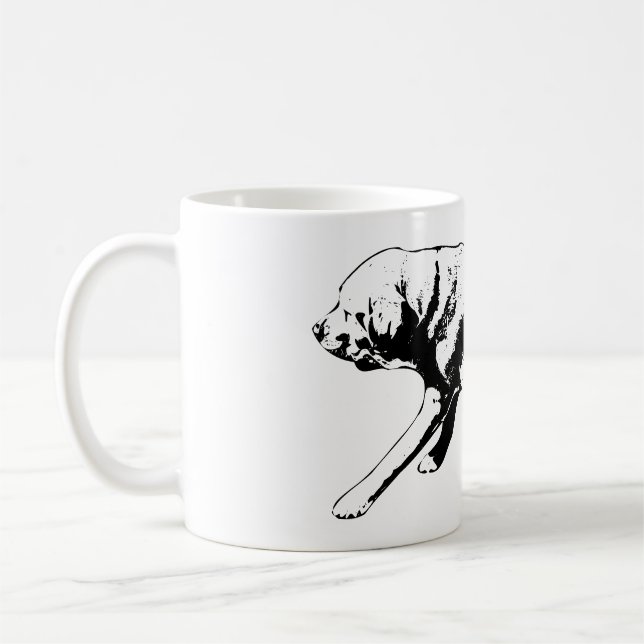 Poised Stride – Side Profile Coffee Mug (Left)