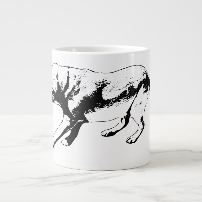 Poised Stride – Side Profile Large Coffee Mug (Front)