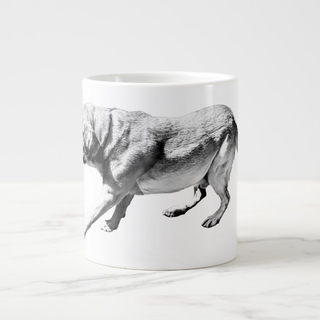 Poised Stride – Side Profile Large Coffee Mug (Front)