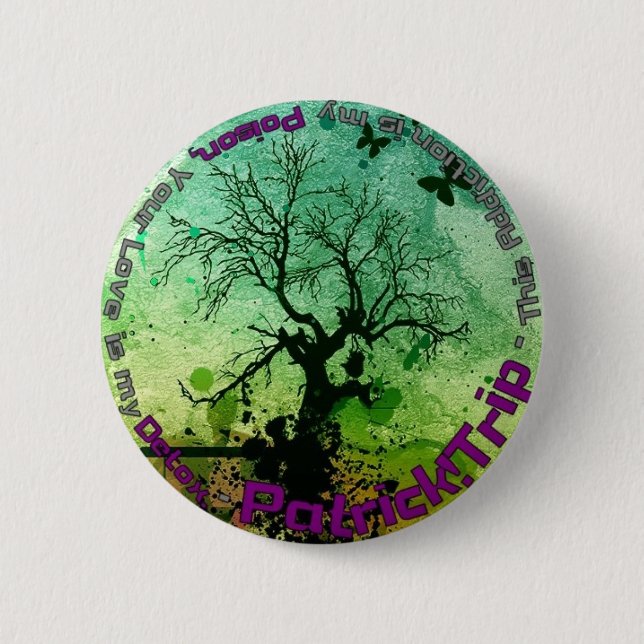 Poison and Detox 2 Inch Round Button (Front)