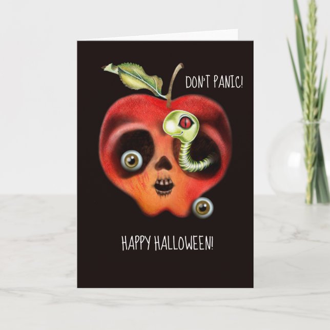 Poison Apple Halloween Card (Front)