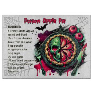 Poison Apple Pie – A Sinister Slice of Halloween Cutting Board