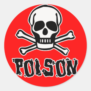 Poison Classic Round Sticker