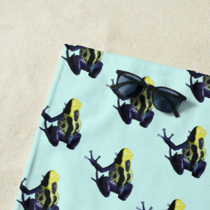 Poison Dart Frog Beach Towel