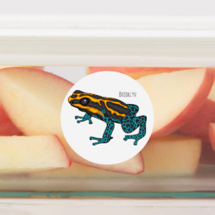 Poison dart frog cartoon illustration